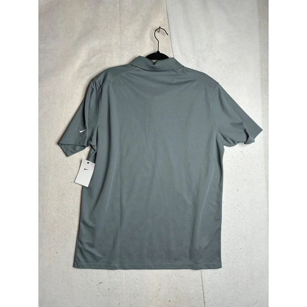 NWT Nike Golf Mens‎ Gray Short Sleeve ESI Logo Polo Shirt DC1963-065 Size L
